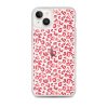 Leopard Heart Print iPhone Clear Case