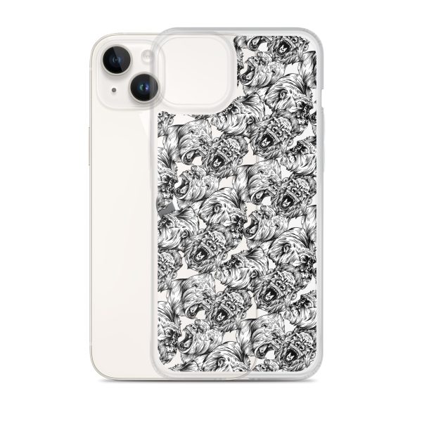 Angry Gorillas iPhone Clear Case