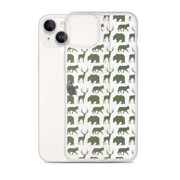 Animals Silhouette iPhone Clear Case