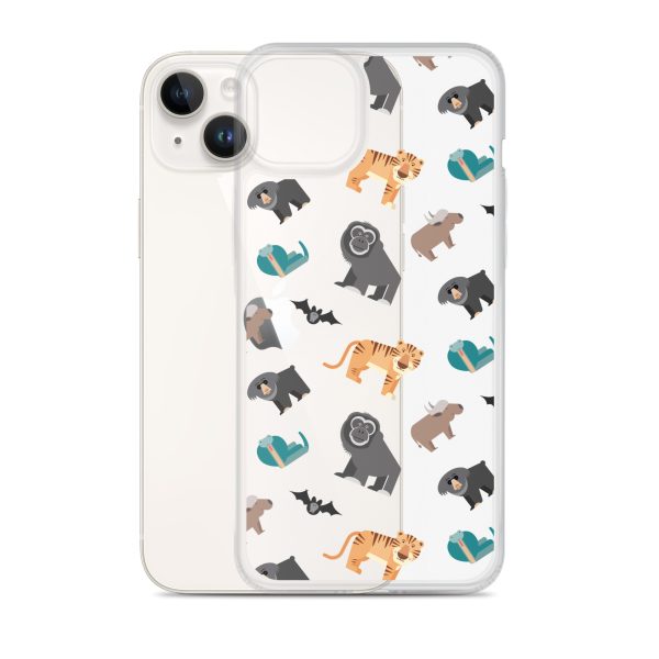Asian Jungle Animals iPhone Clear Case