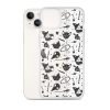 Black and White Halloween iPhone Clear Case
