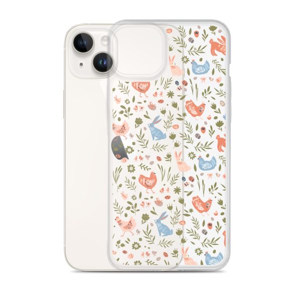 Bunnies and Hens Easter iPhone Clear Case