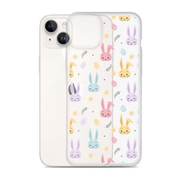 Colorful Bunnies Easter iPhone Clear Case