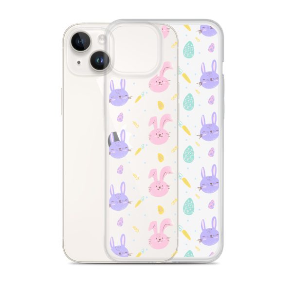 Cute Easter Bunnies iPhone Clear Case
