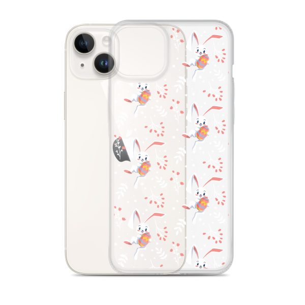 Cute Easter Rabbit iPhone Clear Case