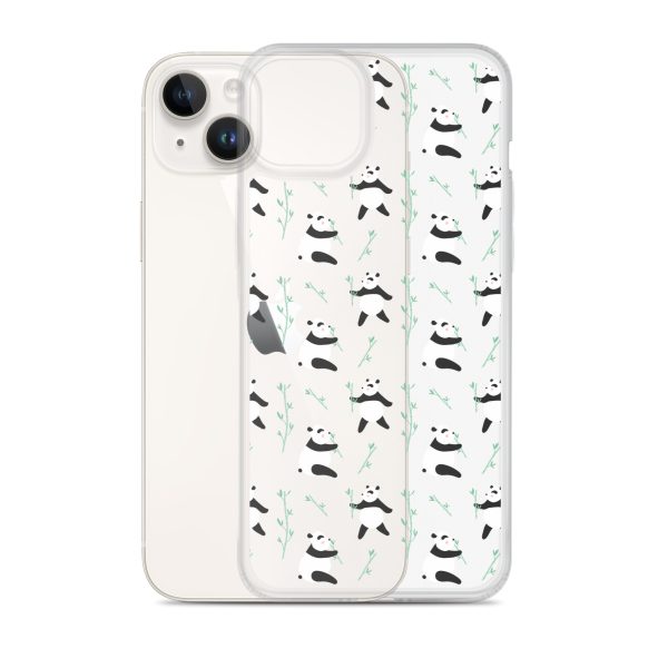 Cute Panda iPhone Clear Case