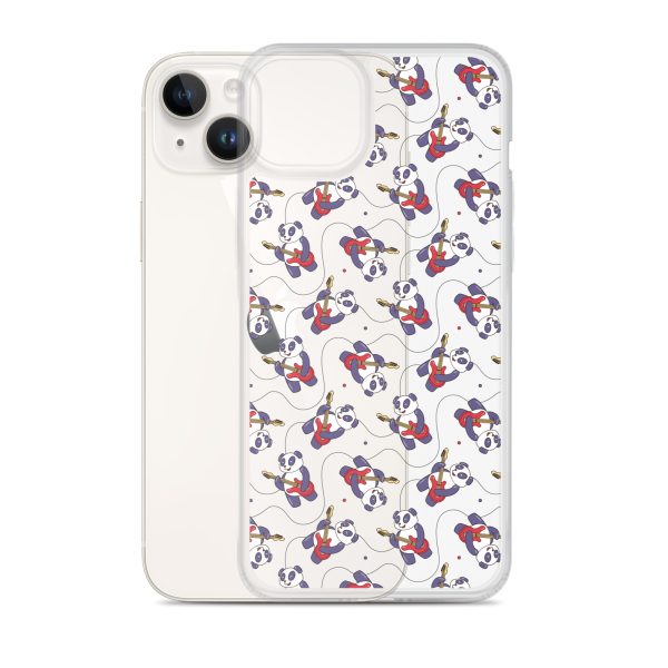 Panda Guitarist iPhone Clear Case