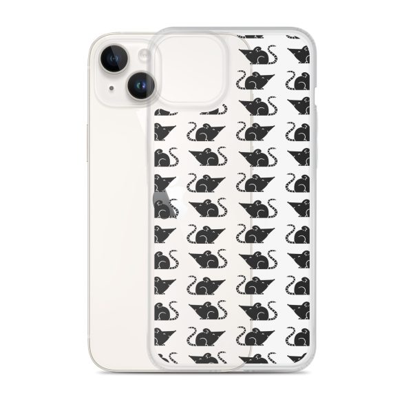 Rat Silhouette iPhone Clear Case