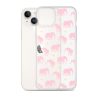 Seamless Elephant Silhouette iPhone Clear Case