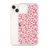Leopard Heart Print iPhone Clear Case