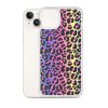 Neon Leopard iPhone Clear Case