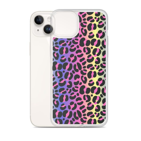 Neon Leopard iPhone Clear Case