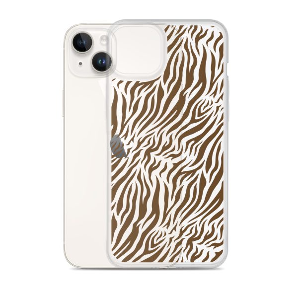 Tiger Print iPhone Clear Case