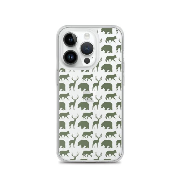 Animals Silhouette iPhone Clear Case