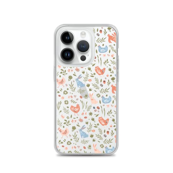 Bunnies and Hens Easter iPhone Clear Case