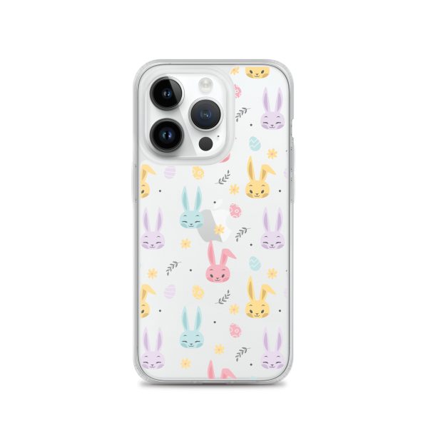 Colorful Bunnies Easter iPhone Clear Case