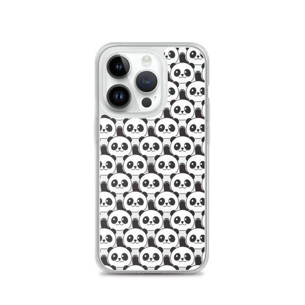 Cute Panda Bears iPhone Clear Case