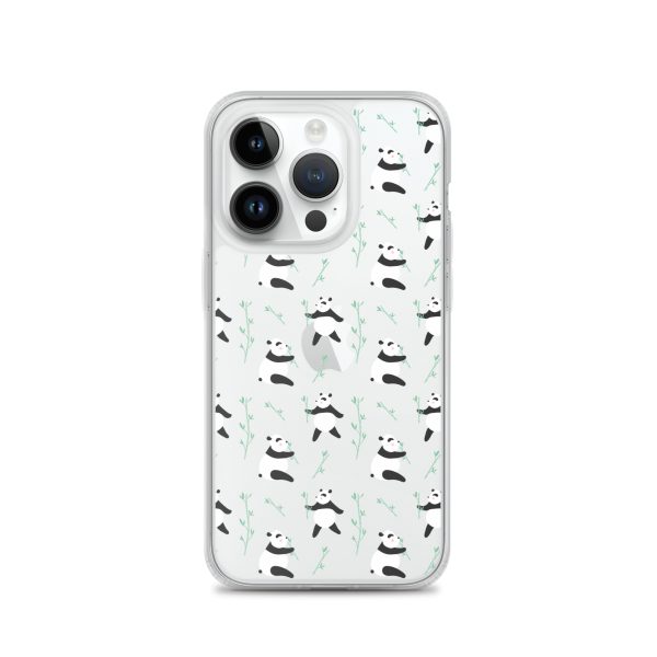 Cute Panda iPhone Clear Case