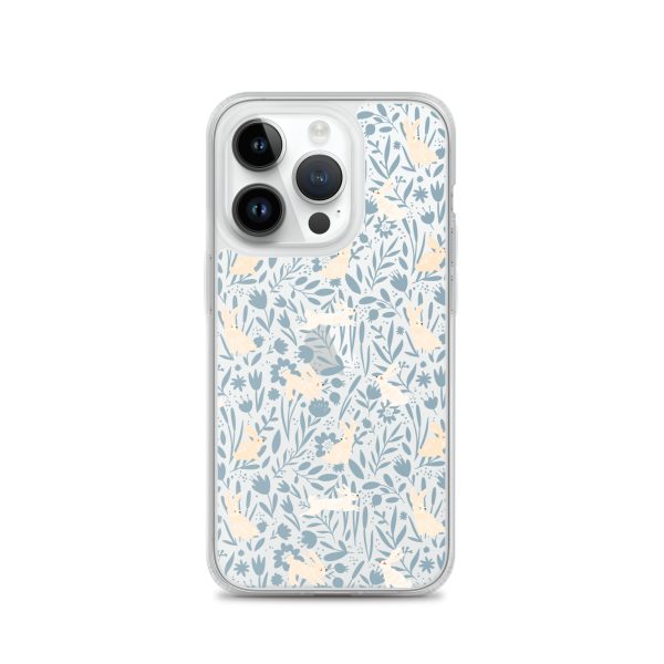 Easter Hopping Bunnies iPhone Clear Case