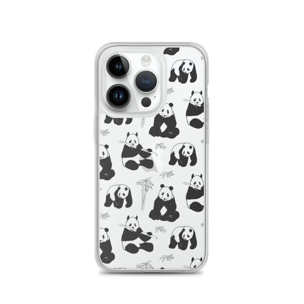 Panda Bears Bamboo iPhone Clear Case