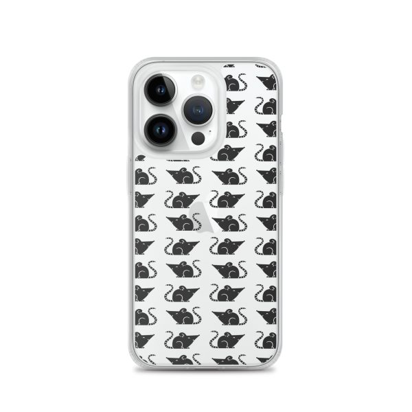 Rat Silhouette iPhone Clear Case