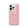 Leopard Heart Print iPhone Clear Case