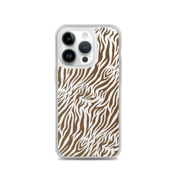 Tiger Print iPhone Clear Case