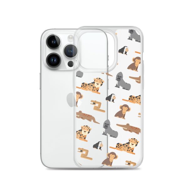 African Jungle Animals iPhone Clear Case