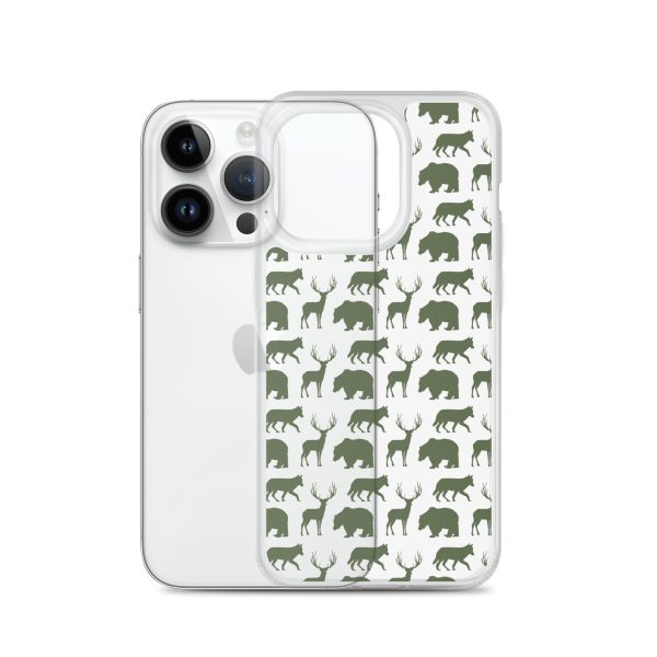 Animals Silhouette iPhone Clear Case