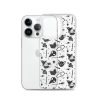 Black and White Halloween iPhone Clear Case