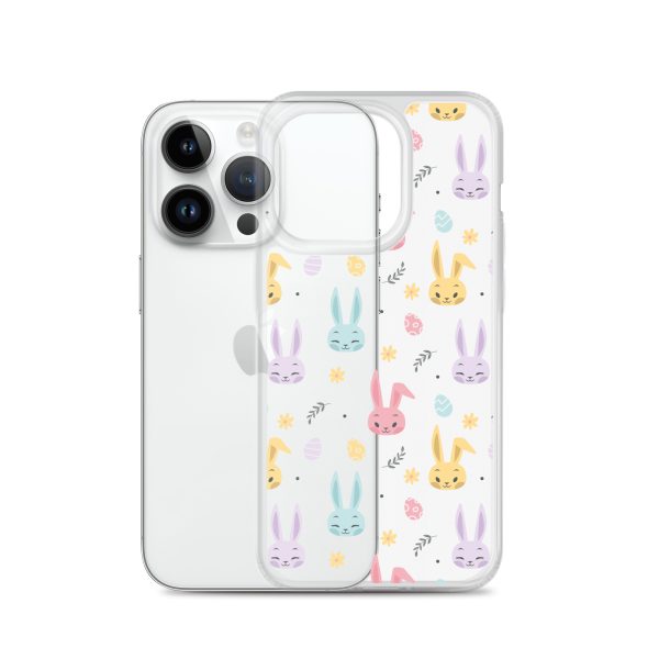 Colorful Bunnies Easter iPhone Clear Case