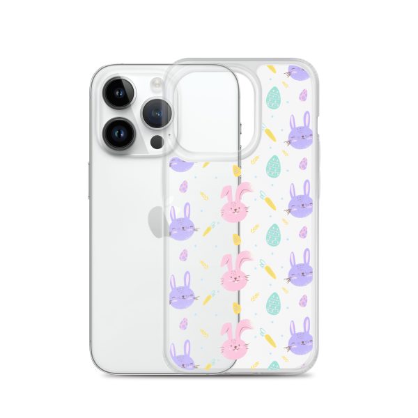 Cute Easter Bunnies iPhone Clear Case