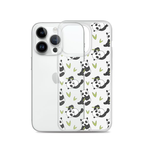 Cute Panda Bear iPhone Clear Case