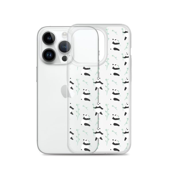 Cute Panda iPhone Clear Case
