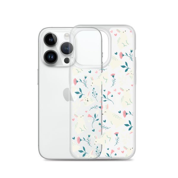Easter Cute Rabbits iPhone Clear Case