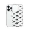 Monkey Silhouette iPhone Clear Case