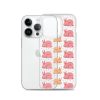Pink Bunnies iPhone Clear Case