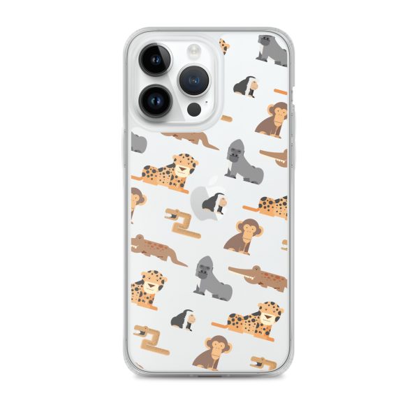 African Jungle Animals iPhone Clear Case