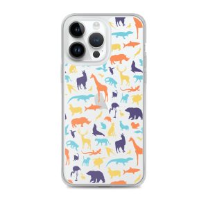 Animal Silhouette iPhone Clear Case