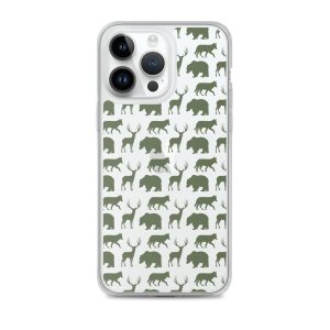 Animals Silhouette iPhone Clear Case