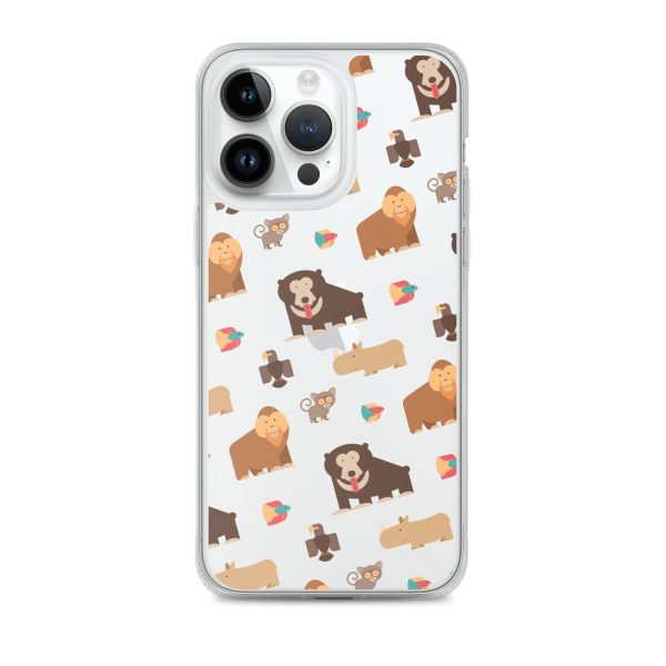 Asian Jungle Animals iPhone Clear Case