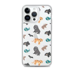 Asian Jungle Animals iPhone Clear Case