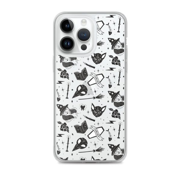 Black and White Halloween iPhone Clear Case