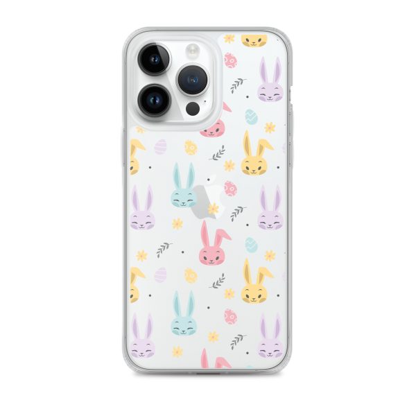 Colorful Bunnies Easter iPhone Clear Case