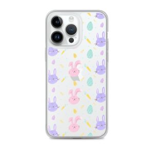 Cute Easter Bunnies iPhone Clear Case