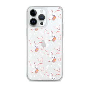 Cute Easter Rabbit iPhone Clear Case