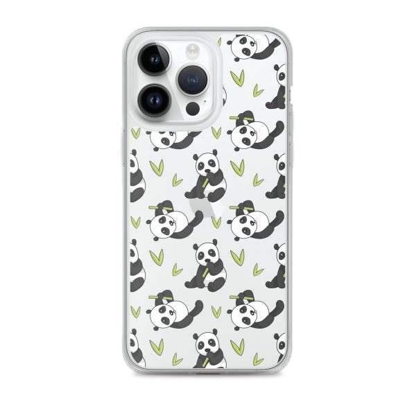 Cute Panda Bear iPhone Clear Case