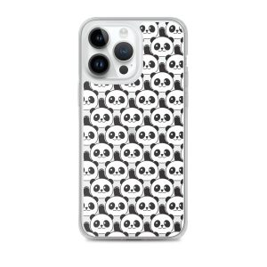 Cute Panda Bears iPhone Clear Case