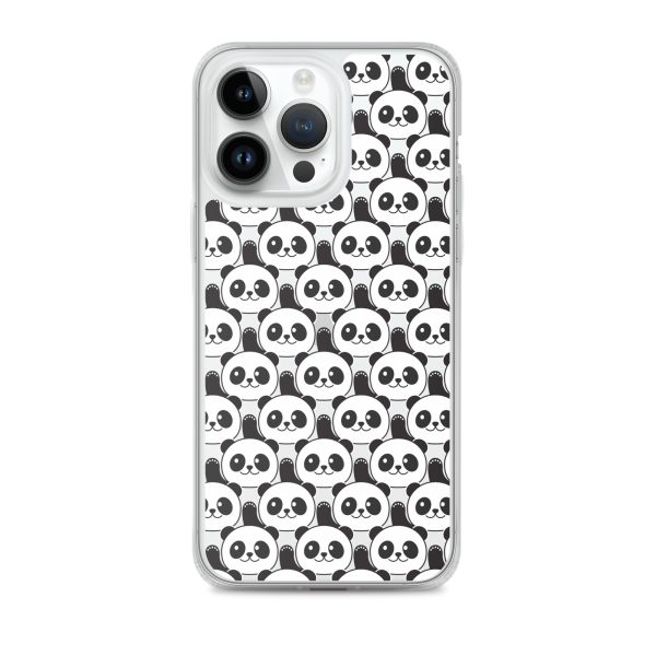 Cute Panda Bears iPhone Clear Case