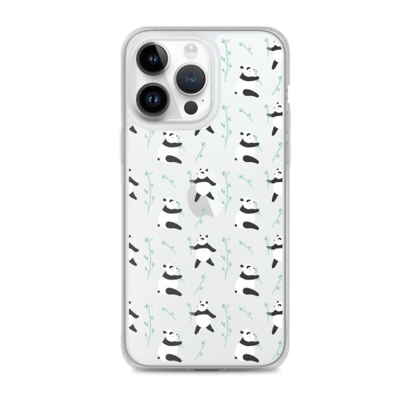 Cute Panda iPhone Clear Case